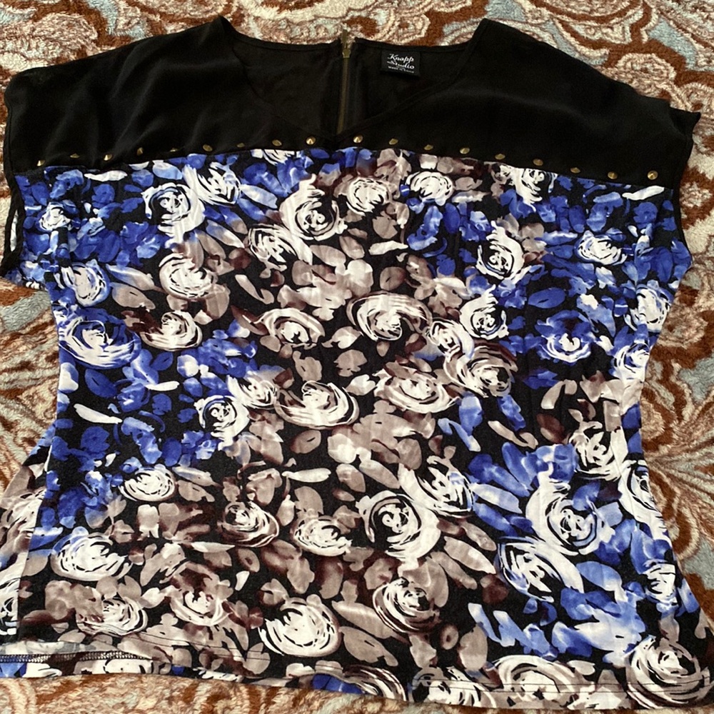 Studded rose blouse